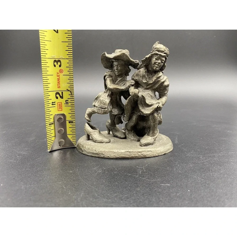 Vintage 1973 International Pewter F. Robert Drury Children‎ Playing Dress Up